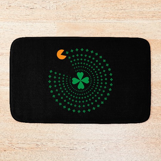 St Patrick Pacman Bath Mats