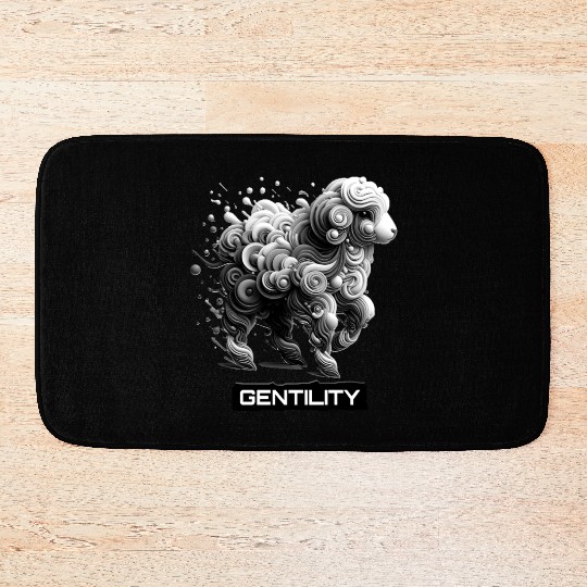 Gentle Lamb: Embrace Gentility Bath Mats