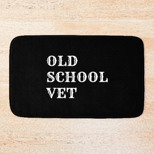 old school vet Bath Mats