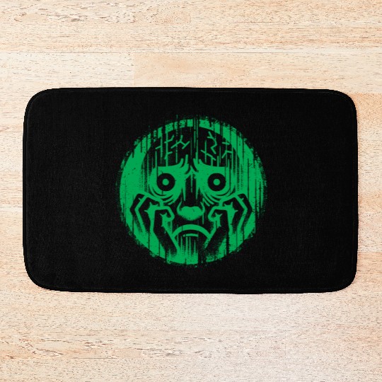 Green Anxiety Portrait Bath Mats