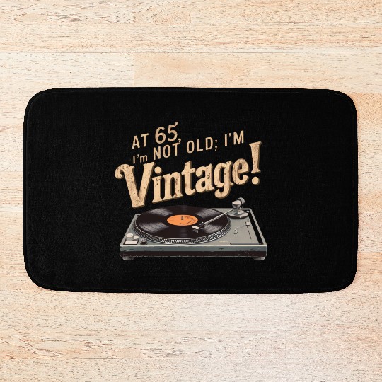 65th Birthday Gift Bath Mats