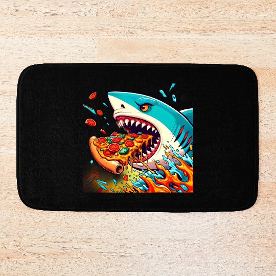 The Pizza Predator Bath Mats