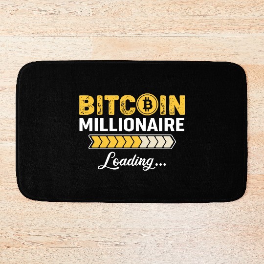 Bitcoin Millionaire loading Design Bath Mats