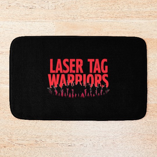 Laser Tag Champion Retro Gamer Night Out Team Bath Mats
