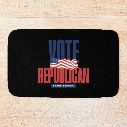 Vote Republican Election 2024 Bath Mats design
