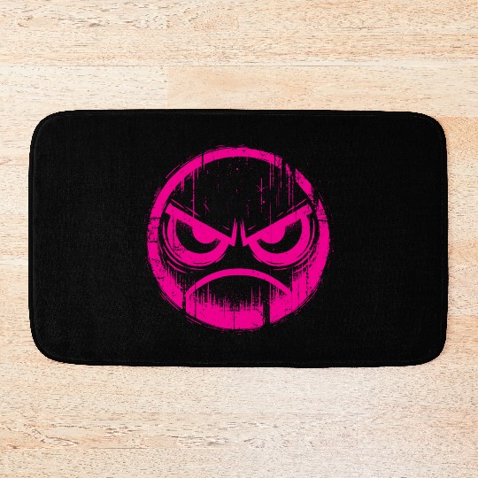 Psycho Emotion Pink Bath Mats