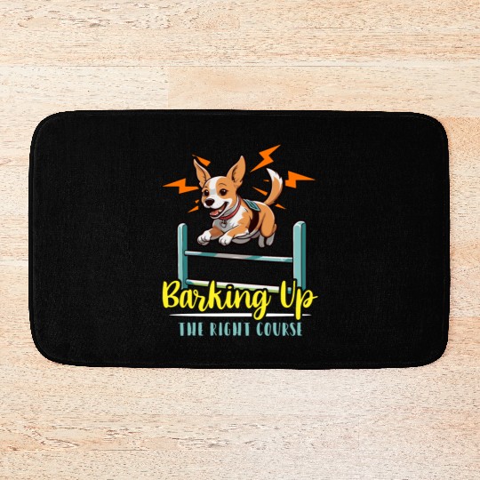 Dog Agility Training Barking Up The Animal Lover Bath Mats