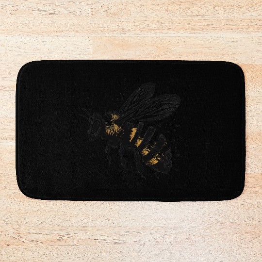 Honey Bee Insect Art 5 Bath Mats