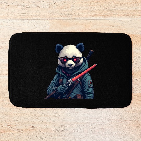 Panda Warrior Bath Mats