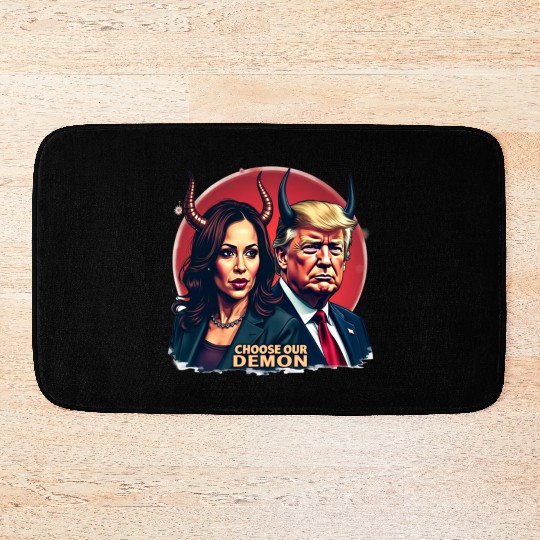 Kamala Harris Vs Trump The Fight For The Country Bath Mats