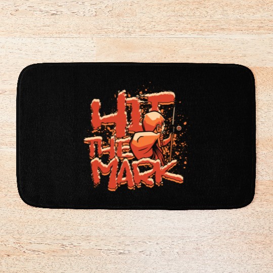 Archery Archer Hit the Mark Bath Mats