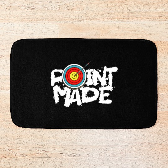 Archery Archer Point Made Bath Mats
