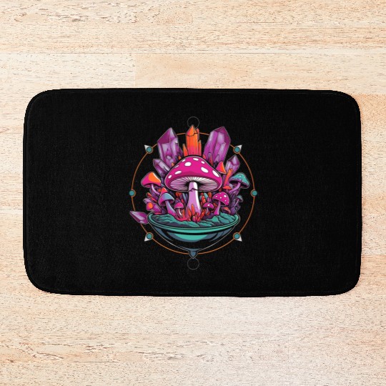 Crystal Mushrooms Terrarium Bath Mats