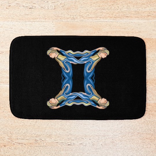 Gemini Quadruplet Unique Design Bath Mats
