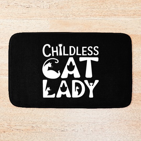 Childless Cat lady Kamala Harris Bath Mats
