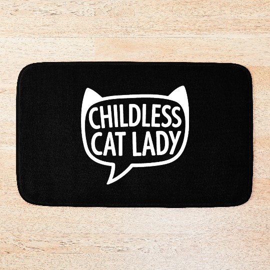 Childless Cat lady Kamala Harris Bath Mats