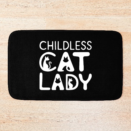 Childless Cat lady Kamala Harris Bath Mats