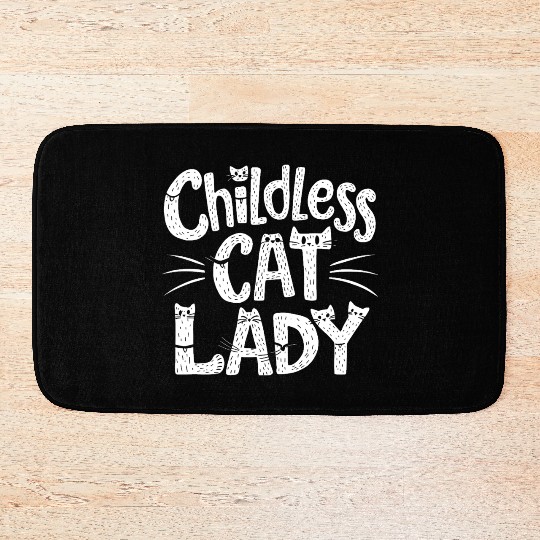 Childless Cat lady Kamala Harris Bath Mats