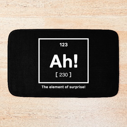 The Element of Surprise - Clever Chemistry Design Bath Mats