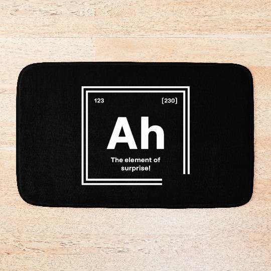 The Element of Surprise - Clever Chemistry Design Bath Mats