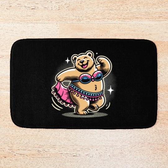 Tribal Fusion Rhythmic Dance Art For Belly Dance Bath Mats