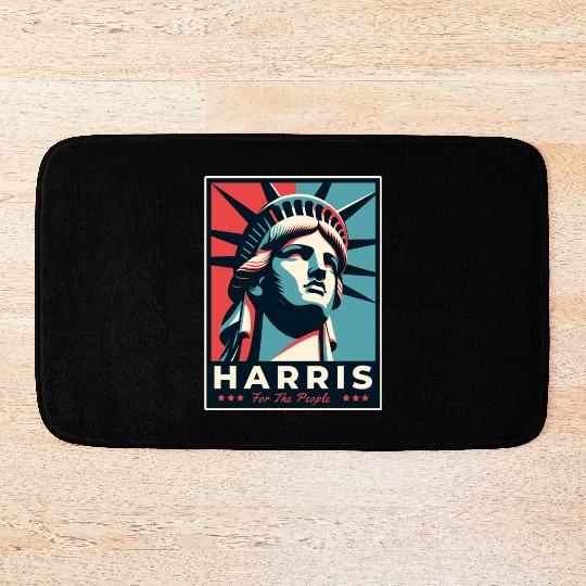 Harris 2024 statue of liberty Kamala Harris Bath Mats