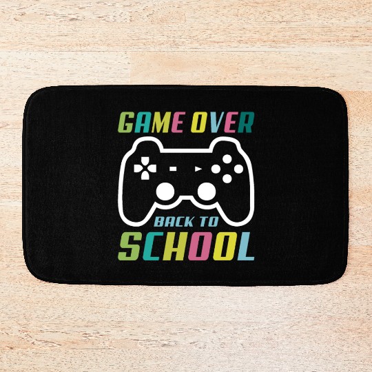 Game Over Back To School Bath Mats