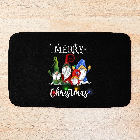 Merry Christmas Gnomes Xmas Family Men Women Bath Mats