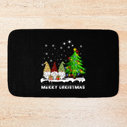 Merry Christmas Gnomes Xmas Family Men Women Bath Mats