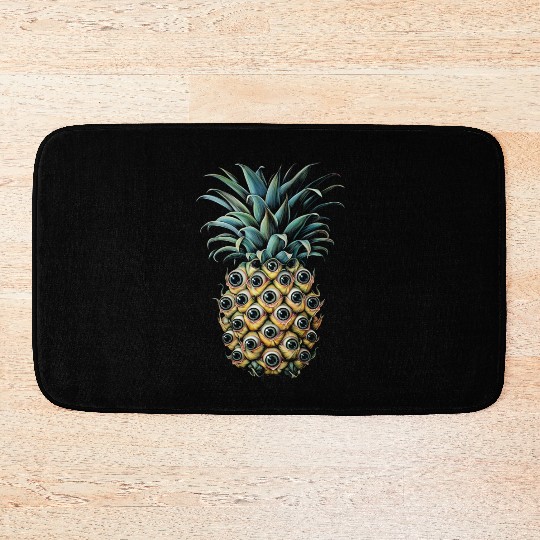 Weirdcore Aesthetic Pineapple Eyes Human Eyeball S Bath Mats