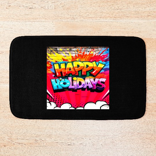 HAPPY HOLIDAYS Bath Mats