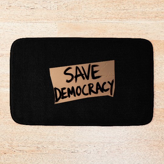 Save Democracy Bath Mats