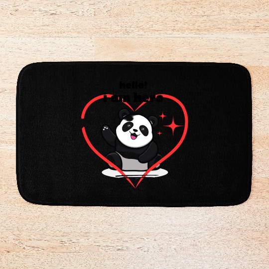 Bath Mats panda logo design