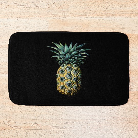 Weirdcore Aesthetic Pineapple Eyes Human Eyeball S Bath Mats