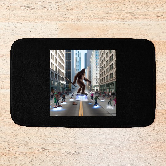Sasquatch in Seattle Bath Mats