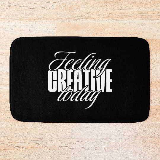 Feeling creative today Bath Mats