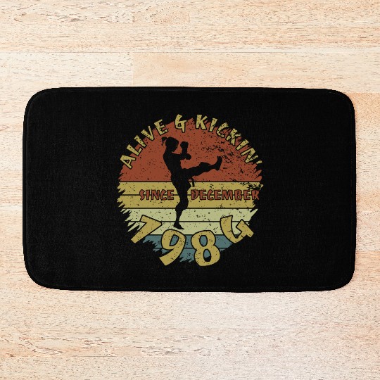 40th birthday Alive and kickin since 12/1984 Bath Mats