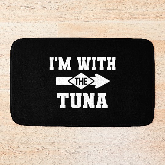 I'm With The Tuna Matching Halloween Costume Party Bath Mats