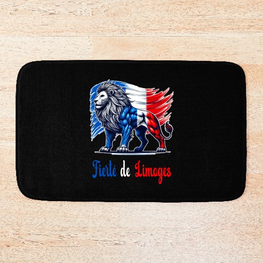 The pride of Lille flag design Bath Mats