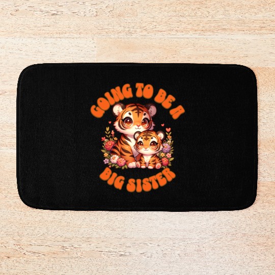 Become A Big Sister Sweet Tiger Bath Mats