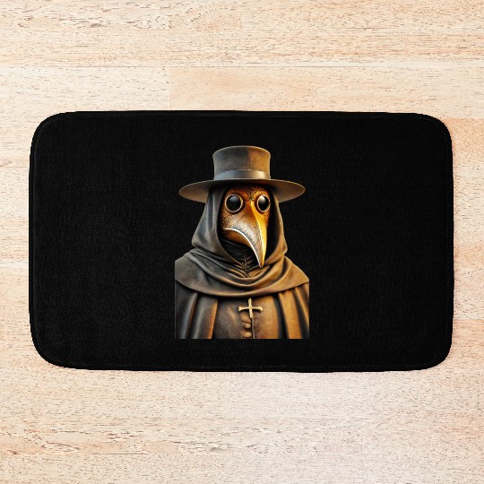 Golden Plague Doctor Bath Mats