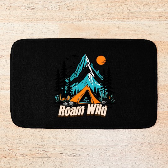 Roam Wild, Rv & Camping life Bath Mats