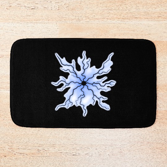 Electrifying energy: lightning bolt design Bath Mats