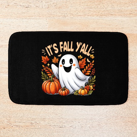 Retro It s Fall Y all Pumpkin Spice Latte Bath Mats