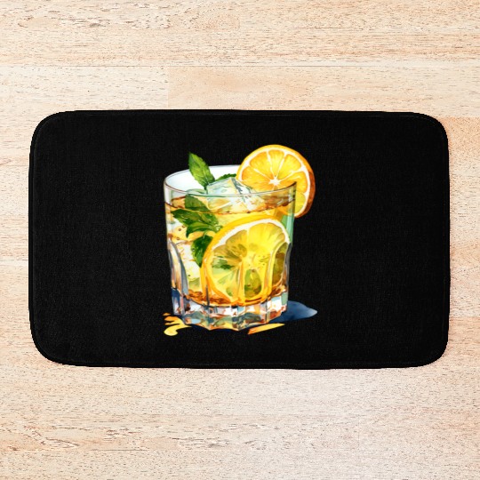 Lemonade Cocktail Drink Bath Mats