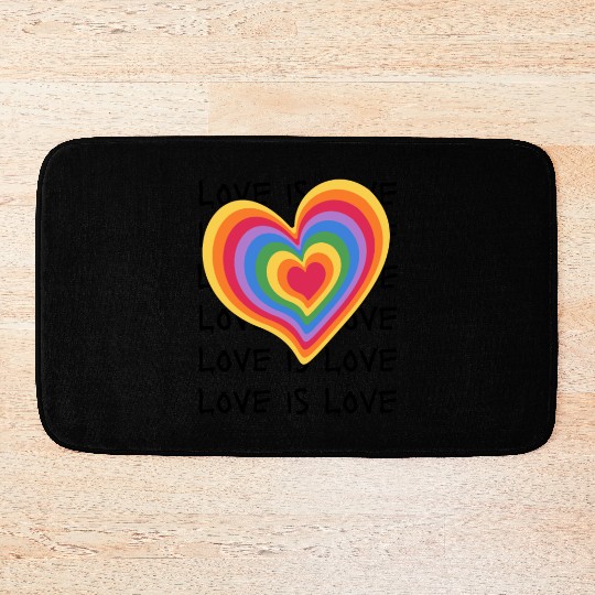 Love is Love Embrace Every Kind of Love Bath Mats