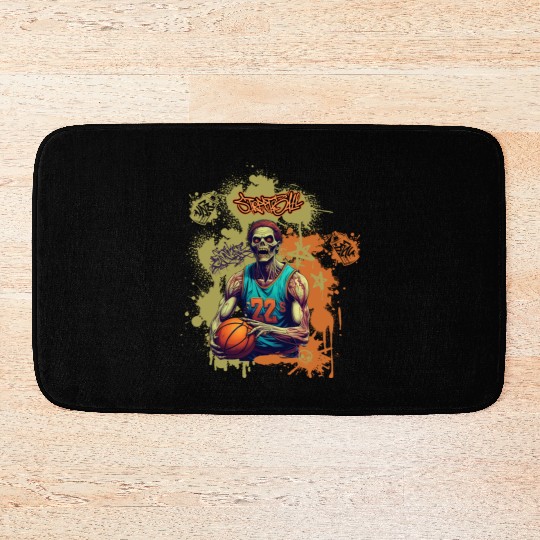 Urban Hoops - Halloween Zombie Street Basketball Bath Mats