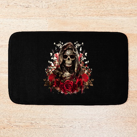 Santa Muerte Folk Saint Bath Mats