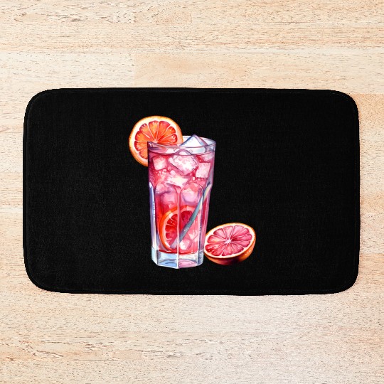 Grapefruit Citrus Cocktail Bath Mats
