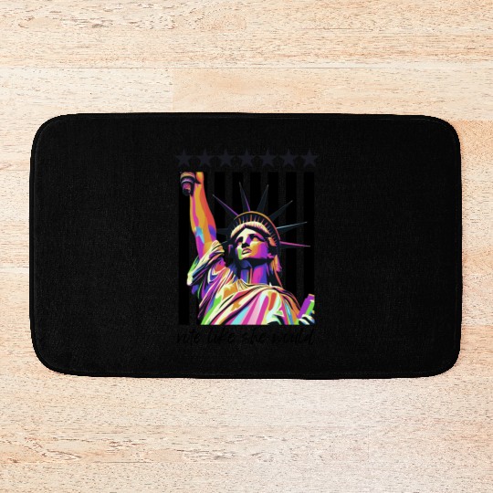 Vote Like She Would - Stars and Stripes edition Bath Mats